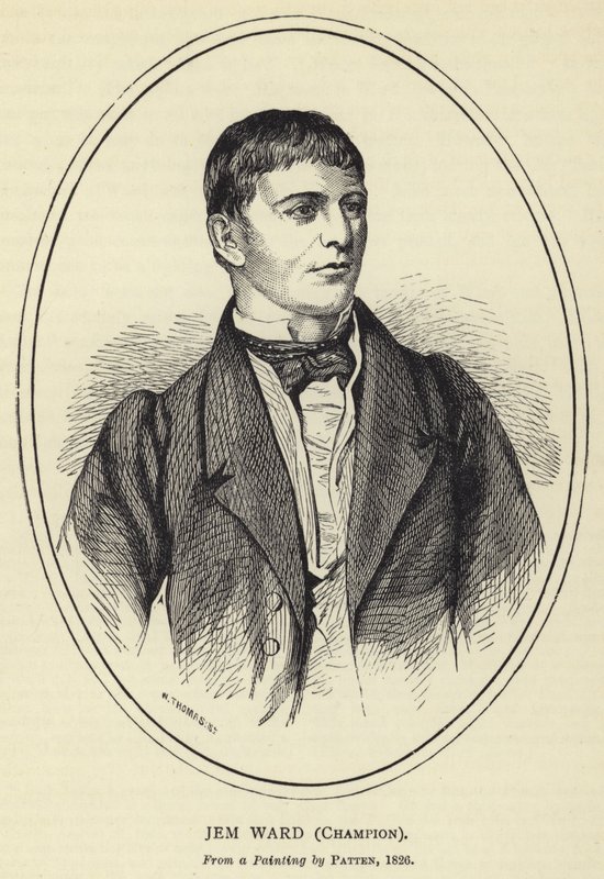 Jem Ward, Champion, Fra et maleri af Patten, 1826 af English School