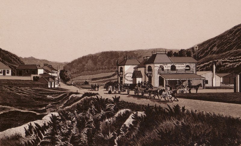 Jersey, Chanel-øerne: Greve de Lecq (litho) af English School