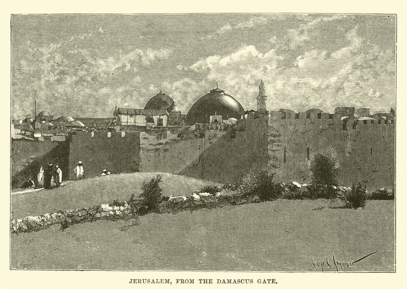Jerusalem, fra Damaskus-porten af English School
