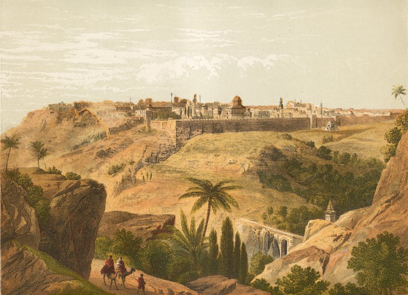 Jerusalem fra vejen til Betania af English School