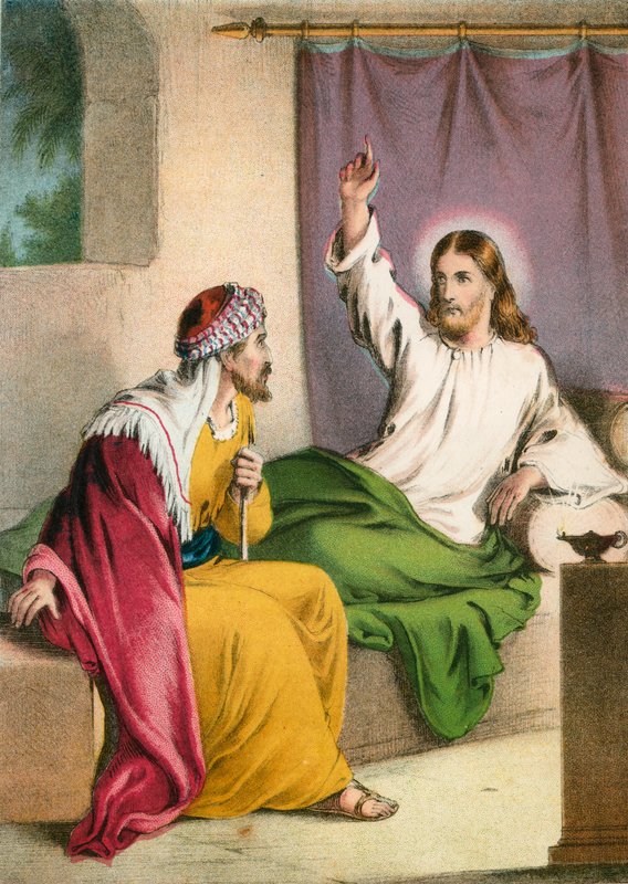 Jesus Kristus og Nikodemus af English School