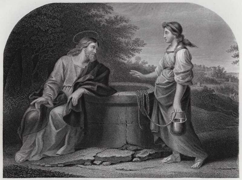 Jesus and the Samaritans af English School