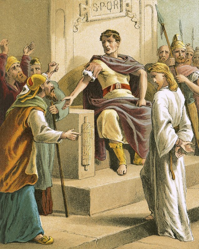 Jesus foran Pilatus af English School