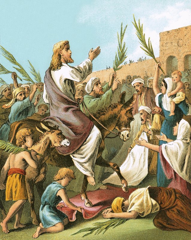 Jesus går ind i Jerusalem af English School