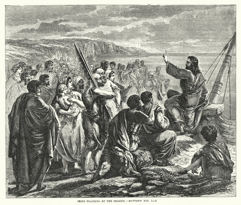 Jesus underviser ved havet, Matthæus XIII af English School