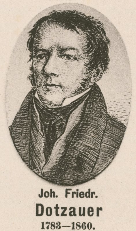 Johann Friedrich Dotzauer (gravure) af English School