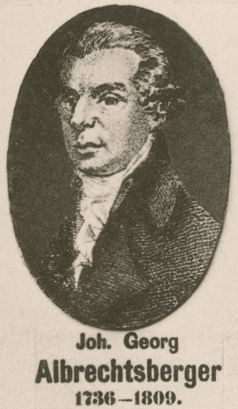 Johann Georg Albrechtsberger (gravering) af English School