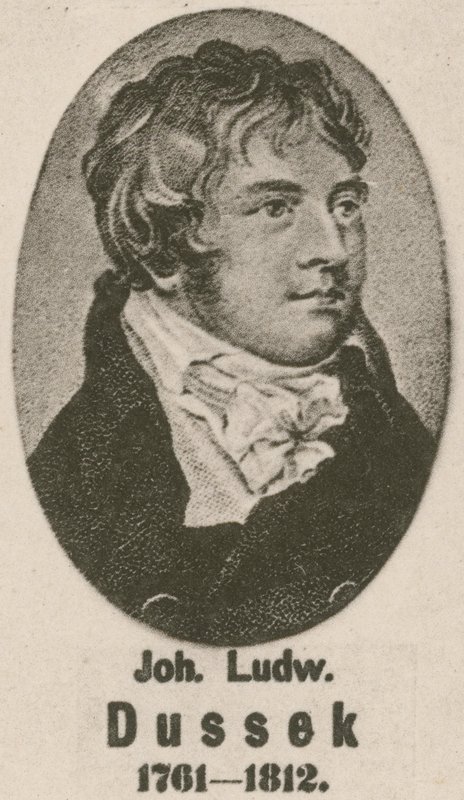 Johann Ludwig Dussek (dybtryk) af English School