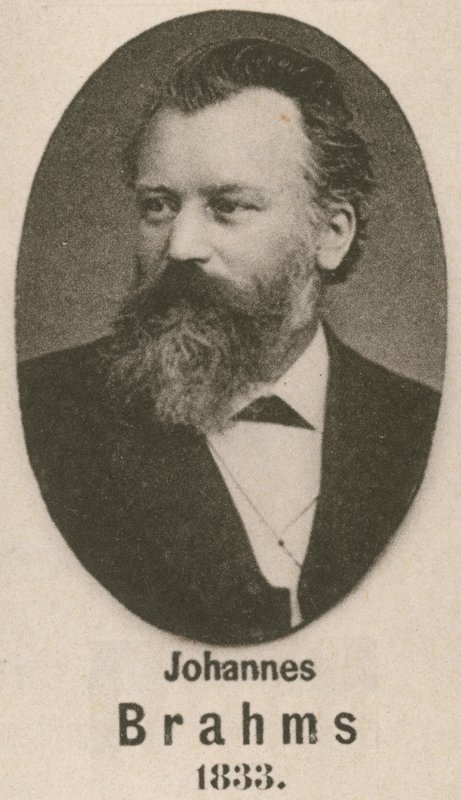 Johannes Brahms (gravering) af English School