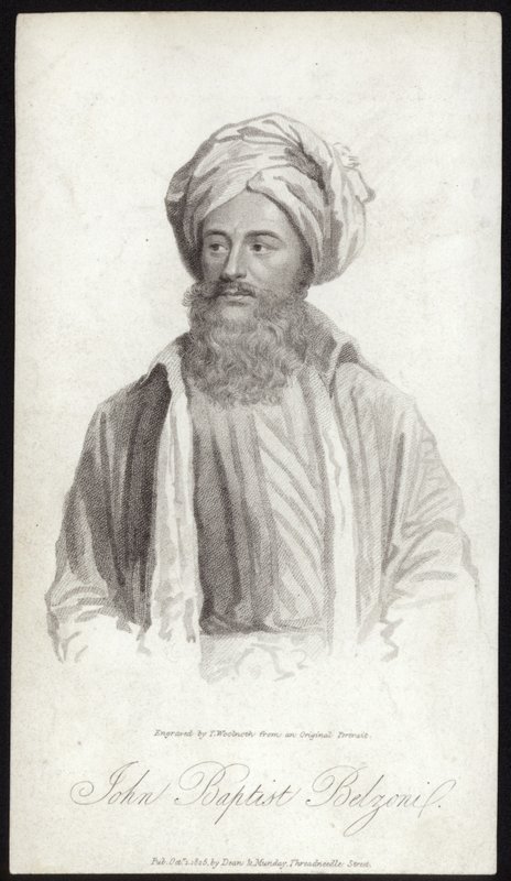 John Baptist Belzoni af English School