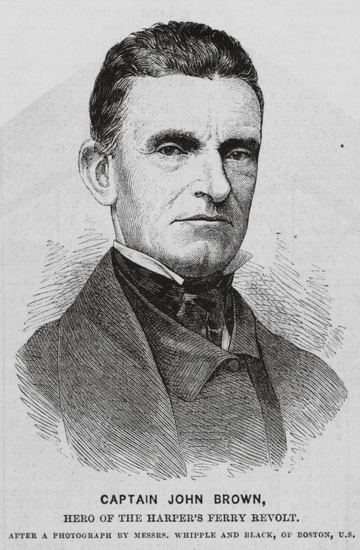 John Brown, amerikansk abolitionist (kobberstik) af English School
