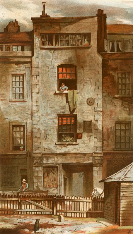 John Drydens House, i Fetter Lane af English School