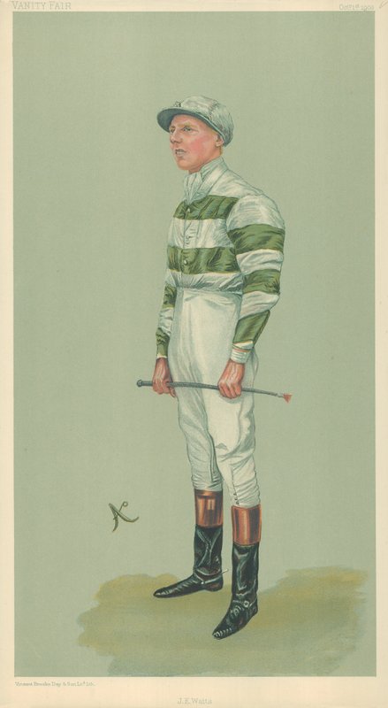 John E Watts, 1. oktober 1903, tegnefilm Vanity Fair af English School
