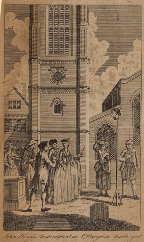 John Hayess hoved afsløret i St Margarets kirkegård af English School