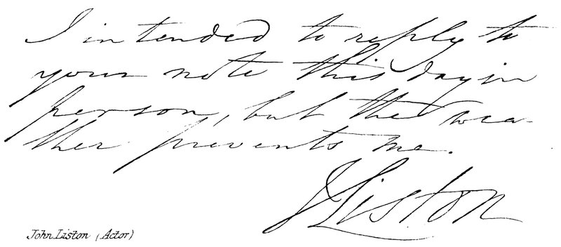 John Liston (skuespiller) af English School