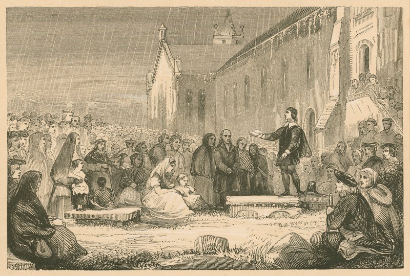 John Livingston prædikede ved Kirk of Shotts af English School