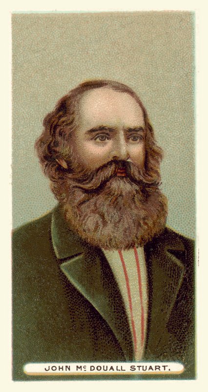 John McDouall Stuart (chromolitho) af English School
