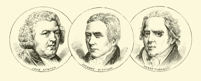 John Newton; Zachary Macaulay; Henry Thornton af English School