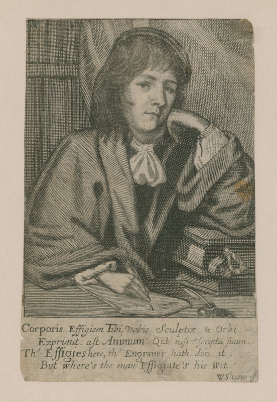John Norton; frontispice til Scholars Vade Mecum, 1674 af English School