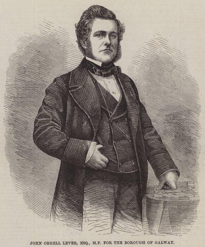 John Orrell Lever, Esquire, MP for bydelen Galway (gravering) af English School