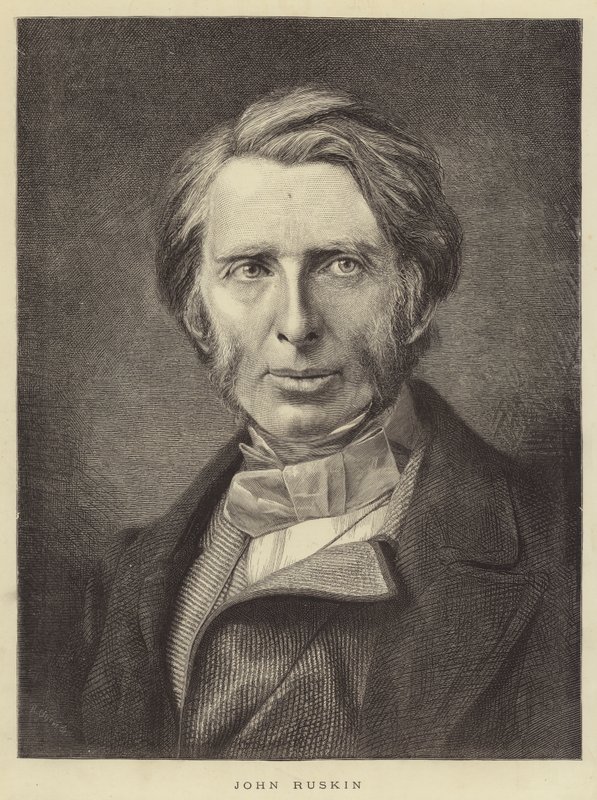 John Ruskin (gravering) af English School