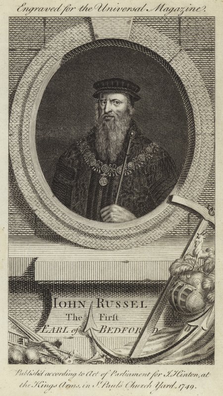 John Russel, den første jarl af Bedford af English School