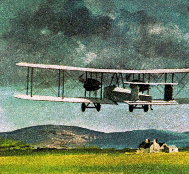 John William Alcock og Arthur Whitten Brown, der fløj over Atlanten af English School