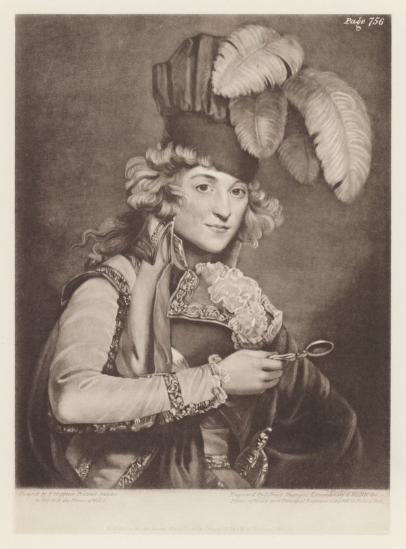 Jordan, fru Dorothy (litho) af English School