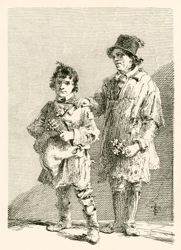 Joseph Thake og hans søn, der lavede raslepuslespil af English School