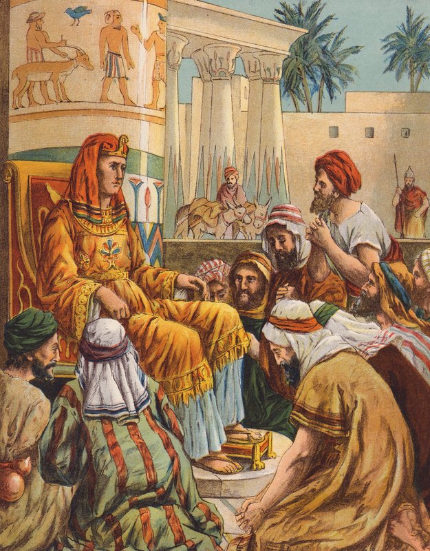 Josef, Egyptens hersker (farvelitografi) af English School