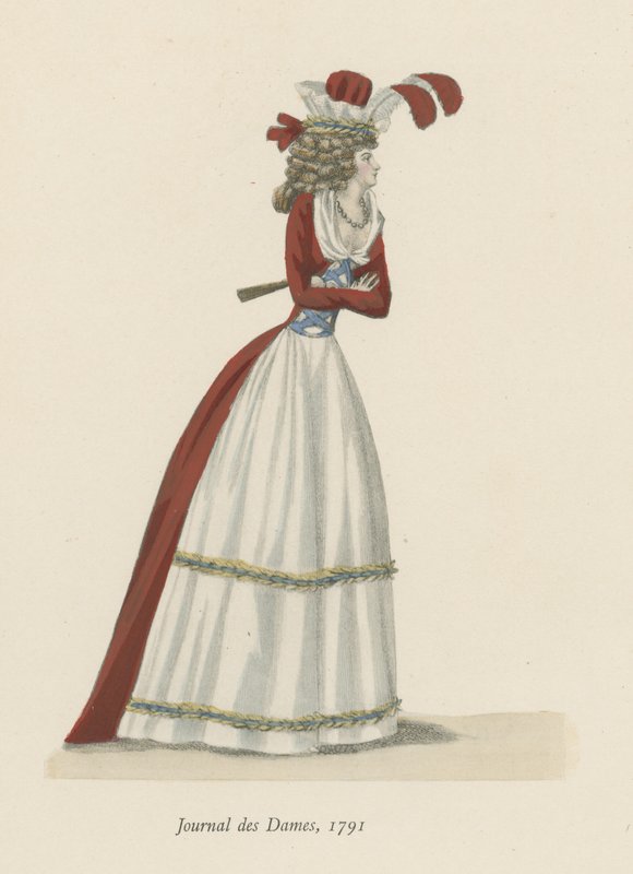 Dameblad, 1791 af English School