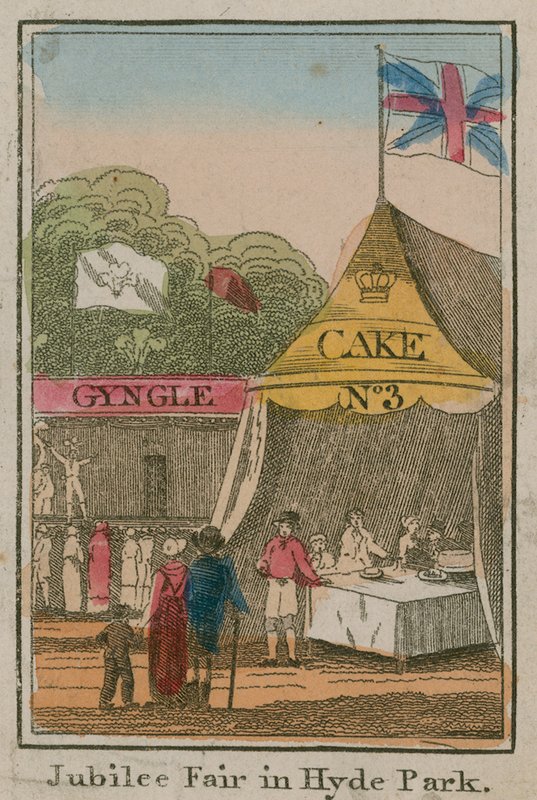 Jubilæumsmesse i Hyde Park, 1814 af English School