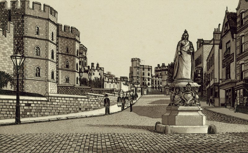 Jubilæumsmonument (litografi) af English School