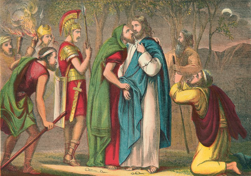 Judas forråder Kristus af English School