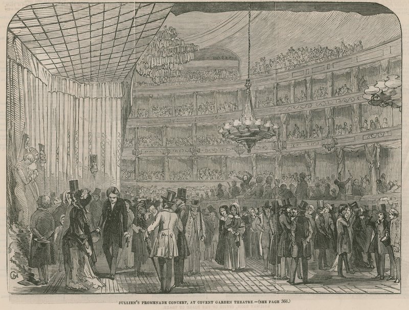 Juliens Promenadekoncert i Covent Garden Theatre af English School