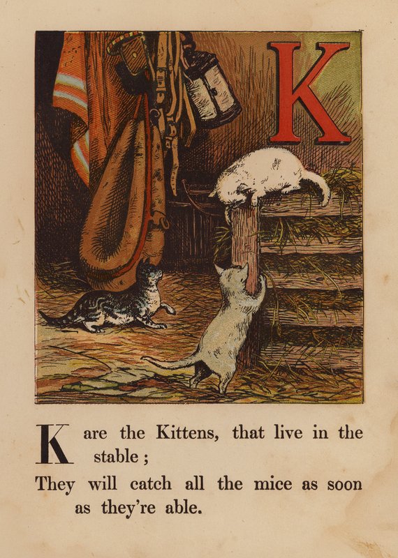 K, Killinger (farvelagt gravering) af English School