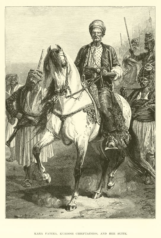 Kara Fatima, Kurdish Chieftainess, and her Suite  af English School