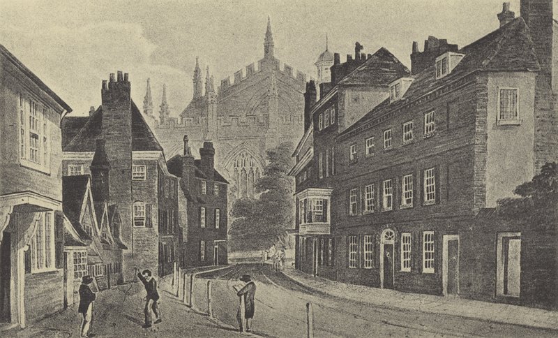 Keates Lane, 1816 (gravure) af English School