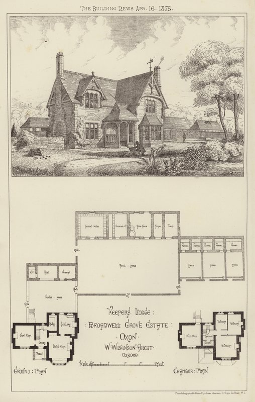 Keepers Lodge, Broadwell Grove Estate, Oxon (gravering) af English School