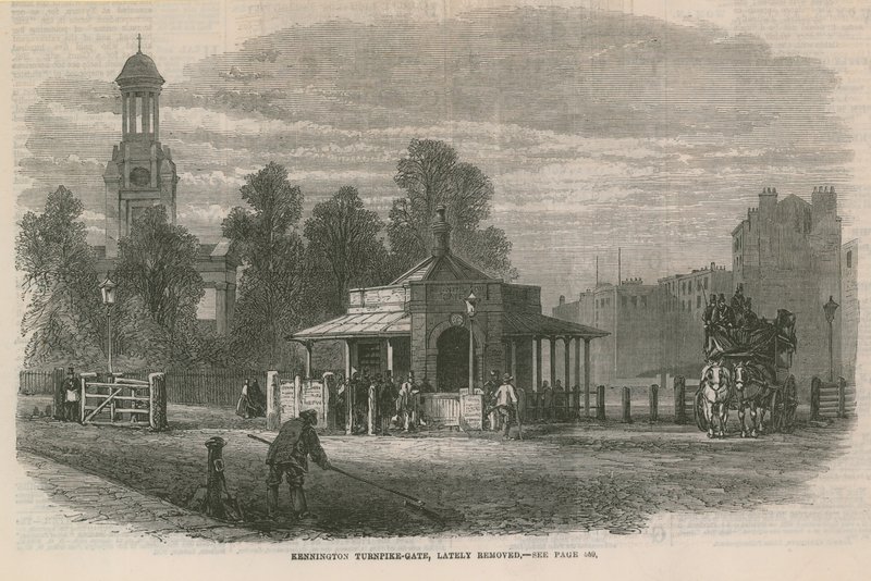 Kennington Turnpike Gate af English School