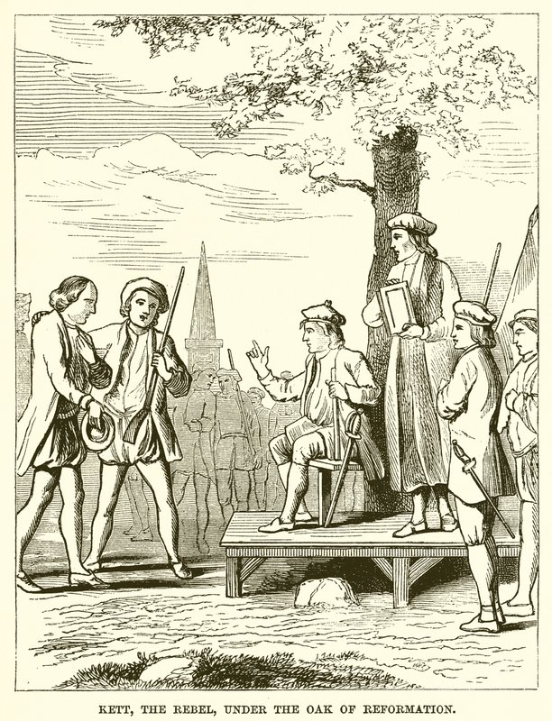 Kett, oprøreren, under reformationens eg af English School
