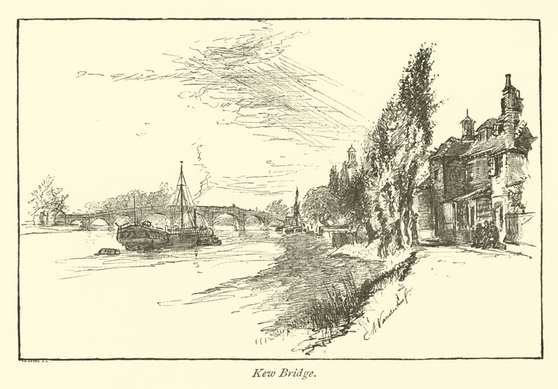 Kew Bridge  af English School