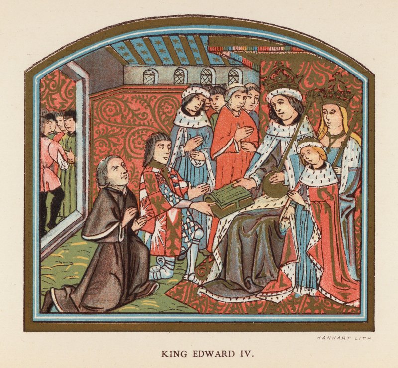 Kong Edward IV (farvelitografi) af English School