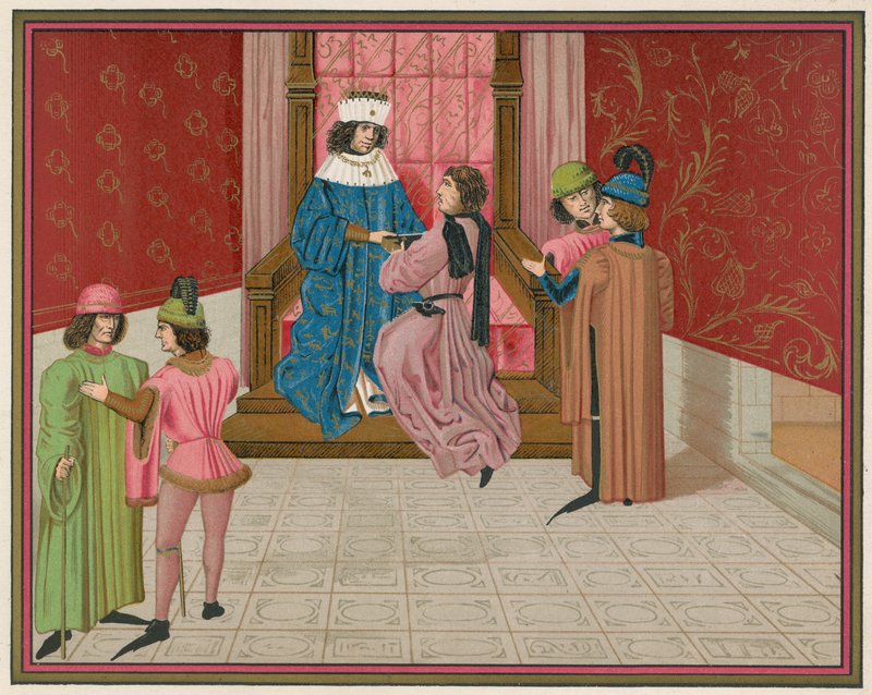 Kong Edward IV og Richard Duke of Gloucester af English School
