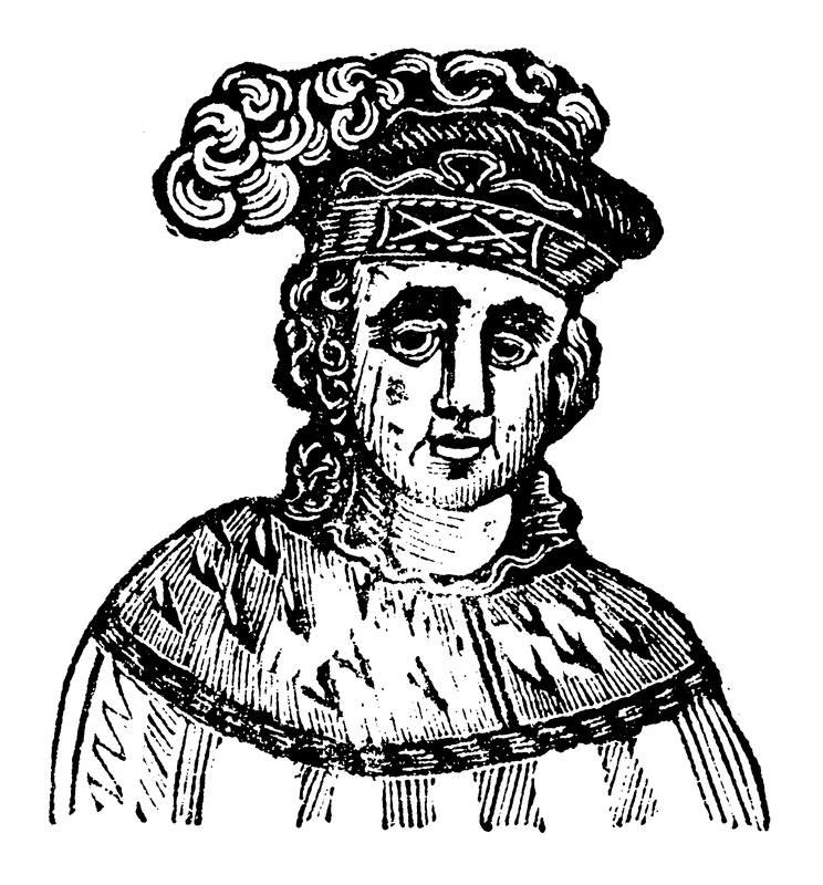 Kong Edward V (træsnit) af English School