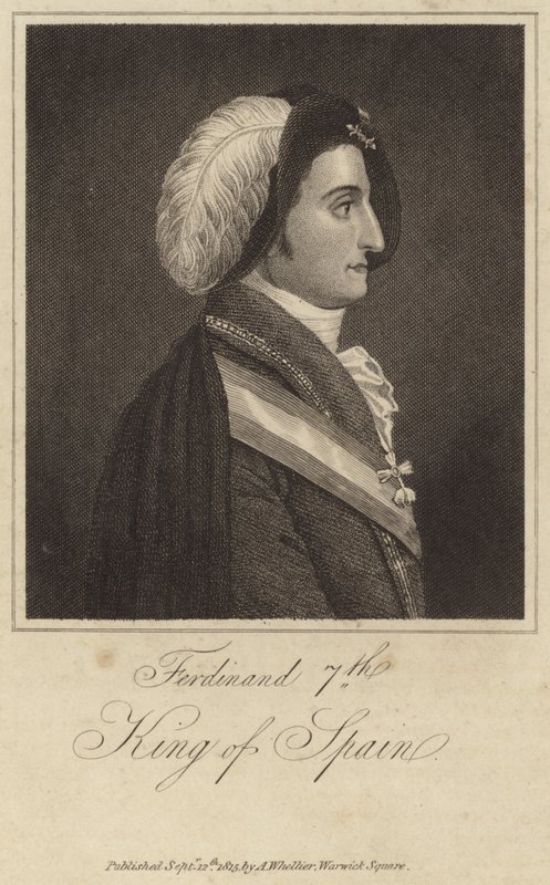 Kong Ferdinand VII af Spanien af English School