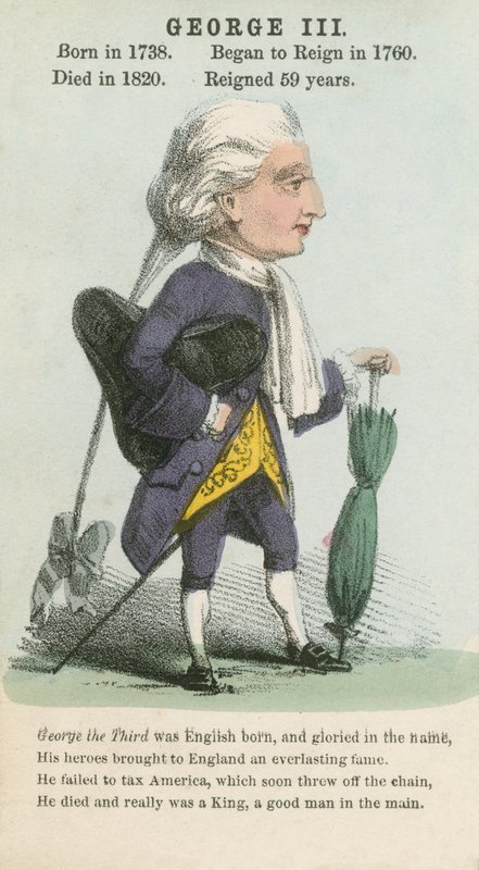 Kong George III (akvatinte) af English School
