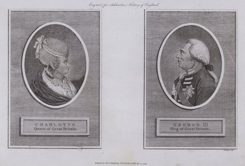 Kong George III og Dronning Charlotte af English School