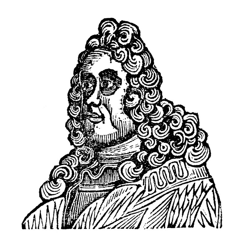 Kong George I (træsnit) af English School