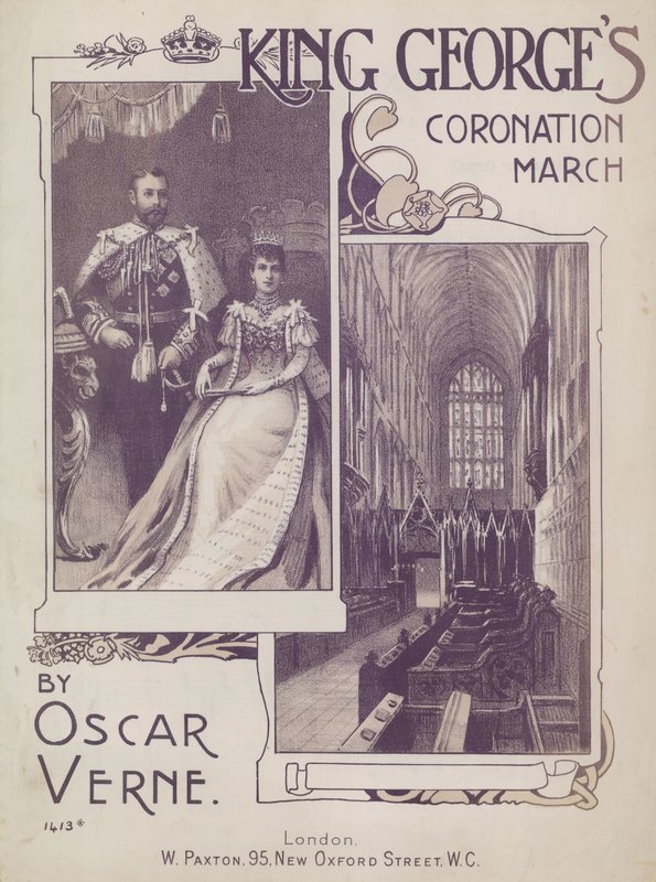 King Georges Coronation March af Oscar Verne af English School